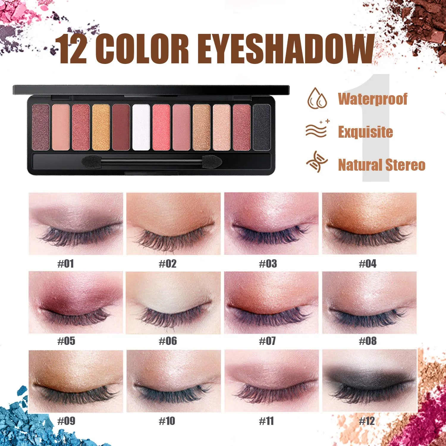 All in One Makeup Kit, Includes 12 Colors Naked Eyeshadow Palette, 5 Pcs Makeup Brush Set, Eyebrow Pencil, 2 Color Eyeliner Pencils, Lash Mascara & Cosmetic Bag, Makeup Set for Women & Teens