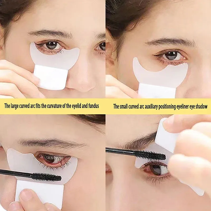 Eyeliner Template Mascara Shield Applicator Silicone Brush Tool