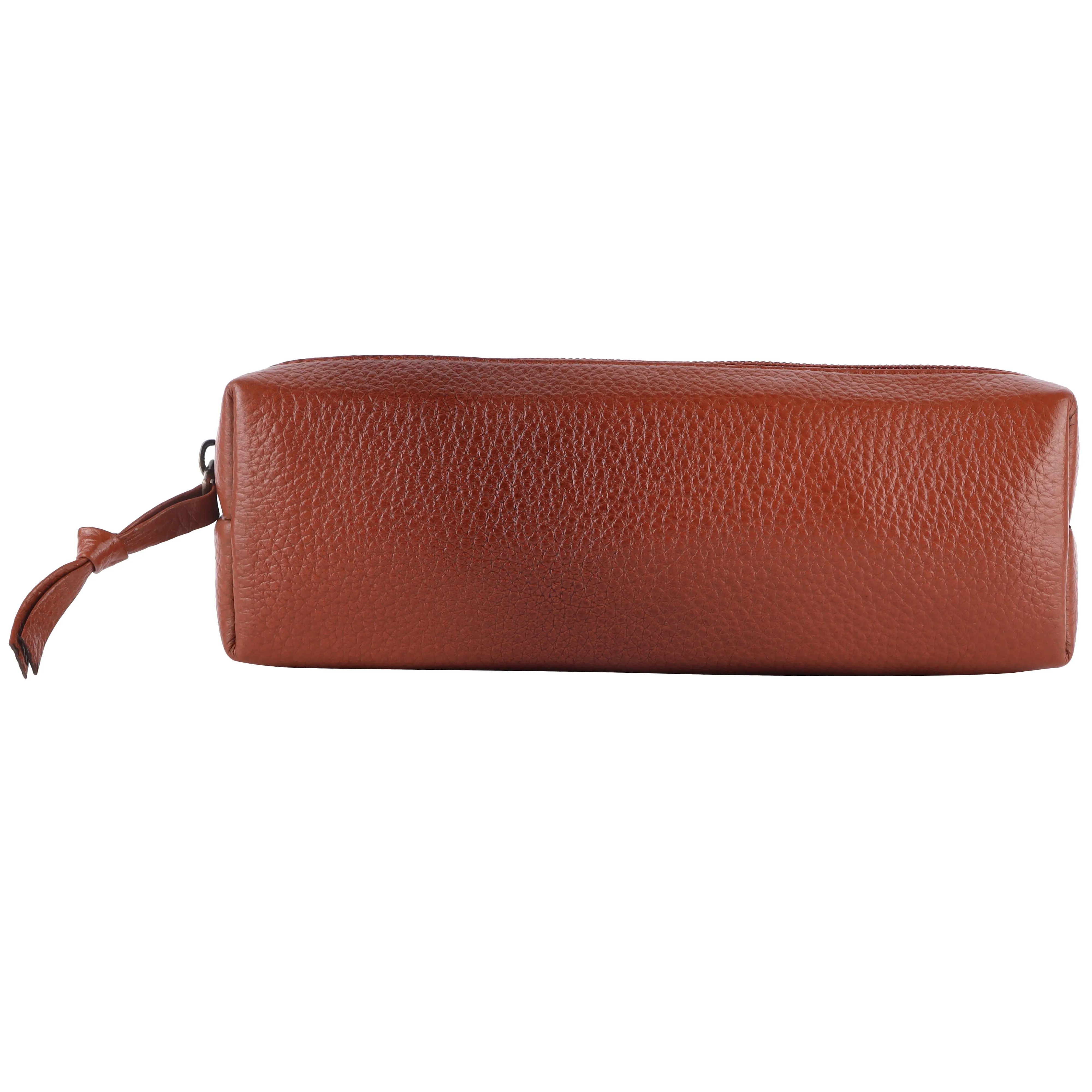Leather Utility Pouch - Multi-Use Pencil Case, Cosmetic, Stationery, Coin, and Makeup Brush Pouch for Women & Men